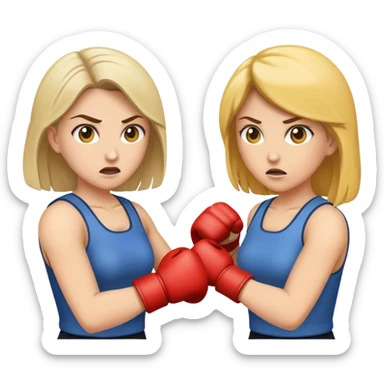 ￼ two Karen’s fighting sticker
