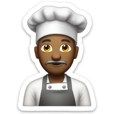 homeless cooking chef sticker