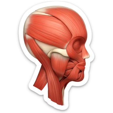 muscle anatomy sticker