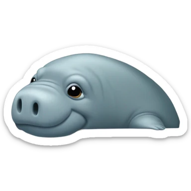 Manatee in a car sticker
