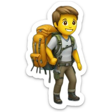 Backpacking sticker