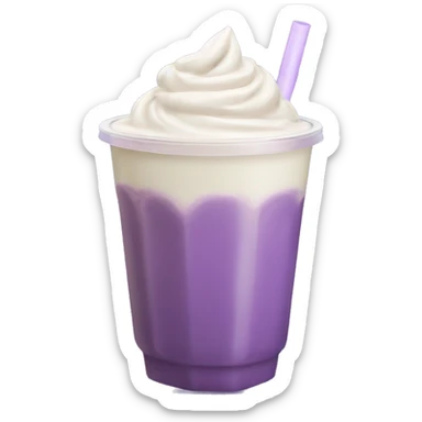 ube milk tea with boba sticker