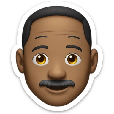 Will smith with clown mask sticker
