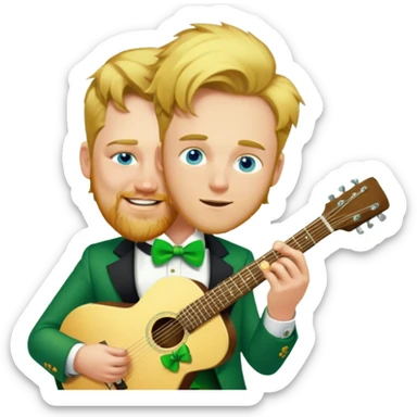 Leprechaun Guitarist sticker