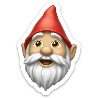 broken garden gnome sticker