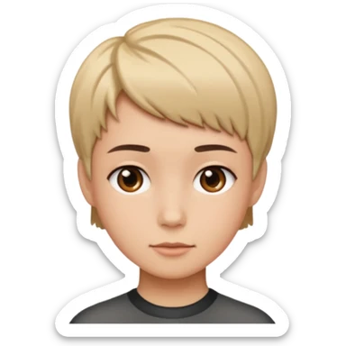 short hairstyle sticker