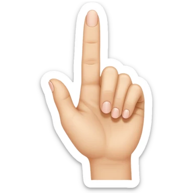 Shh finger and hand emoji sticker