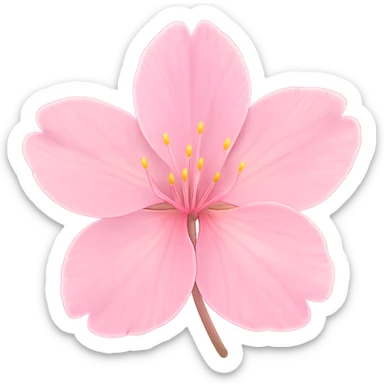 sakura blossom with a soft pink glow sticker
