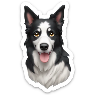 my dod, husky border collie mix sticker