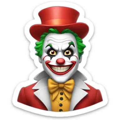 funny joker invite you to play sticker