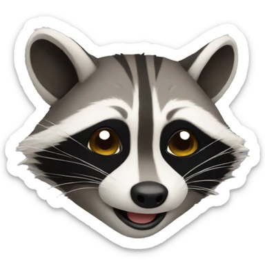 raccoon which is doing a flip sticker