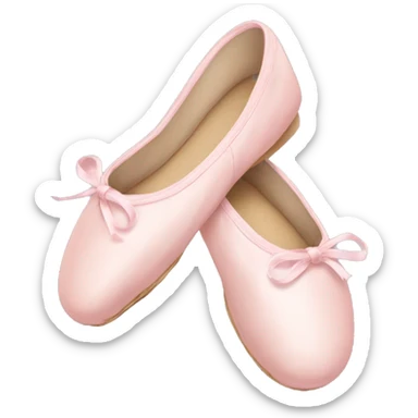 Pale pink ballet shoes sticker
