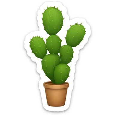 single flat Nopal without pot sticker