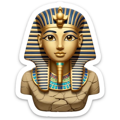 taştan yapılmıs Egyptian materyal sticker