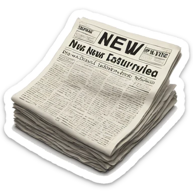 News paper sticker