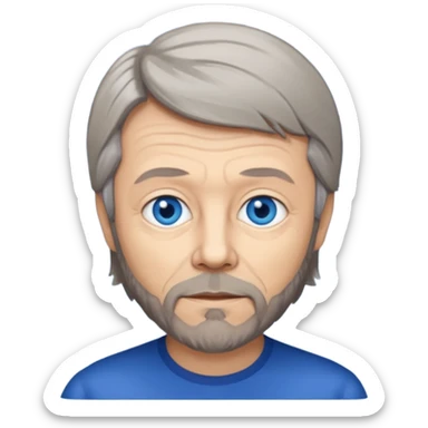 Björn Ulvaeus with dark blue eyes sticker