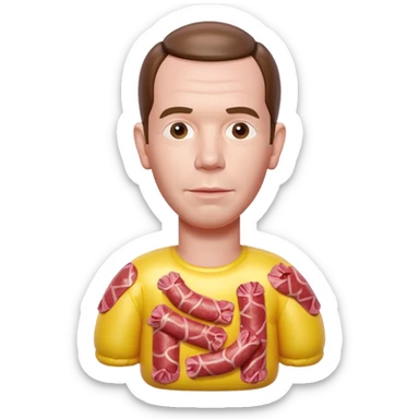 paris SPAM meat jeff koons style inflatable balloon sculpture art  sticker