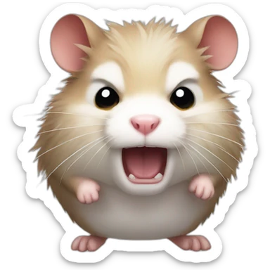 Angry hamster  sticker