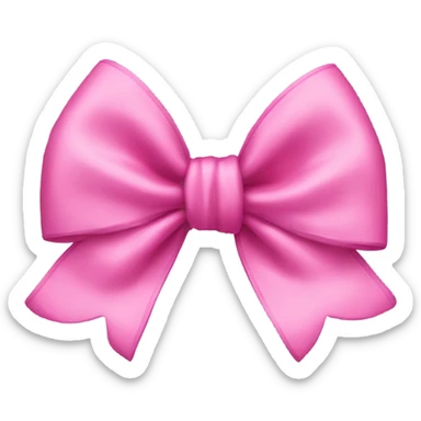 Pink bow sticker
