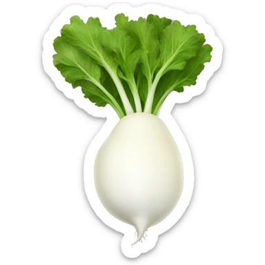White radish sticker