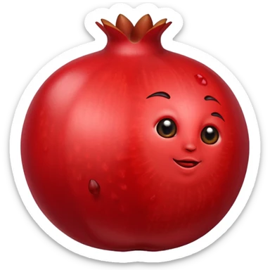 pomegranate with seeds sticker