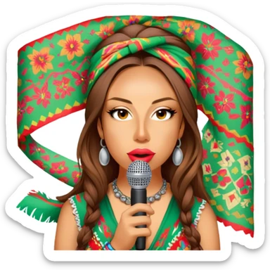 Colorful Singer sticker