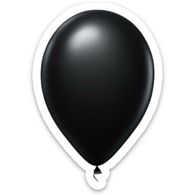 black balloon sticker
