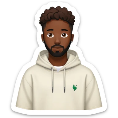 Brent Faiyaz with his signature style and look sticker