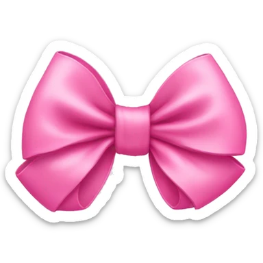 cute pink bow sticker