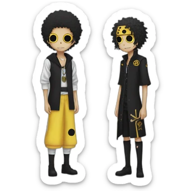 trafalgar law and corazon sticker
