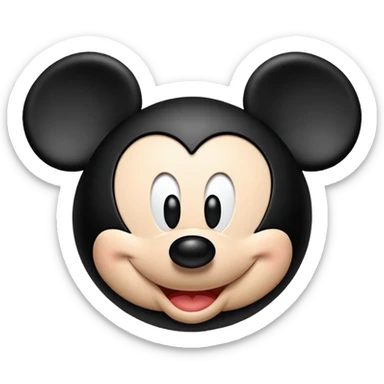 mickey mouse ears sticker