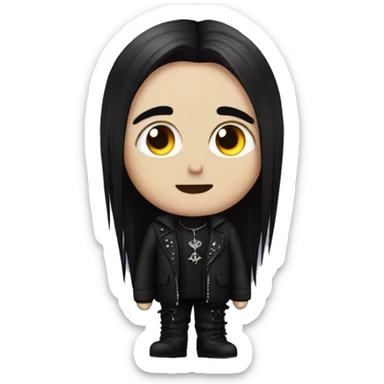 Goth love sticker