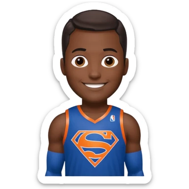 Superman new york knicks sticker
