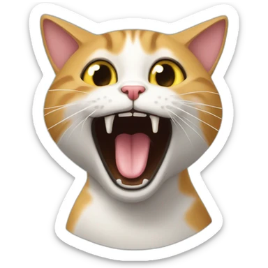 Gato sacando la lengua sticker