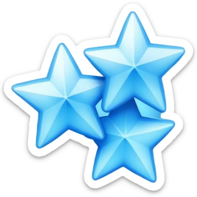 Blue stars  sticker