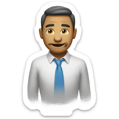 Un emoji qui se mord le doigt pour draguer  sticker