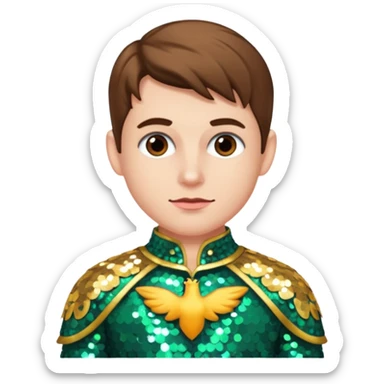 Robin from DC with Sequin Outfit sticker