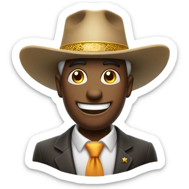 Generate emoji, para un personaje de Dinero que se llama fino, es alegre agradable. sticker