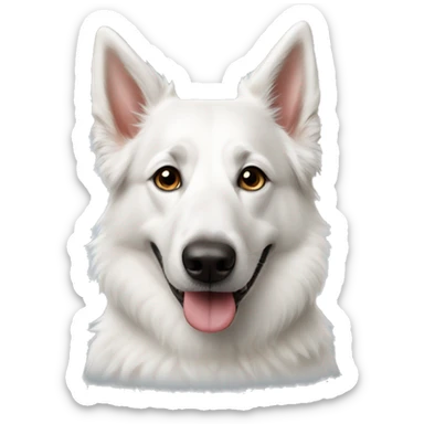 white swiss shepherd sticker