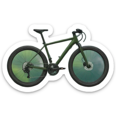 bike in the mountains sticker