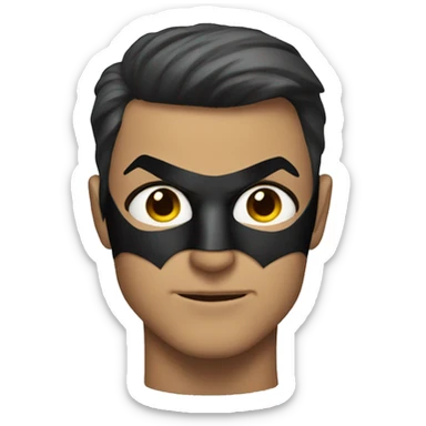 Superhero batman close face shot sticker