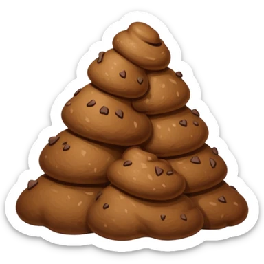 Caca qui fait un bisou sticker