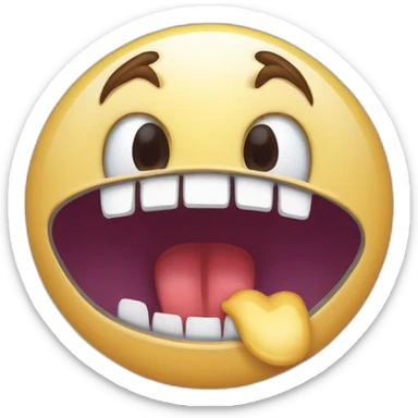 surprised crying open horrible screeching horrifying mouth sharp teeth horrified angry sticker