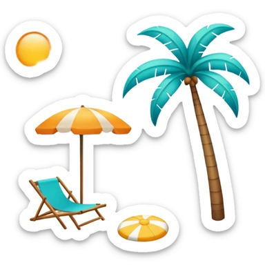 beach emoji sticker
