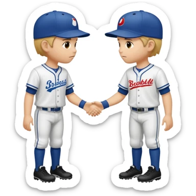 quiero dos equipos enemigos de baseball  sticker