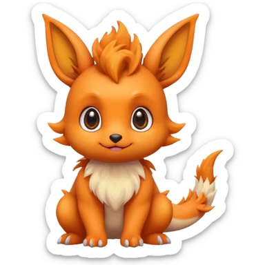Eevee baby Kawaii Dragon cute sticker