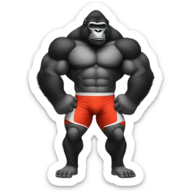 GORILLA POWERLIFTER sticker