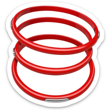 Red bangles sticker