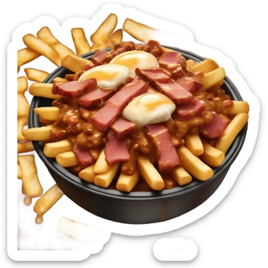 Poutine smoked meat sticker
