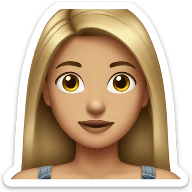 Girl with crop top  sticker